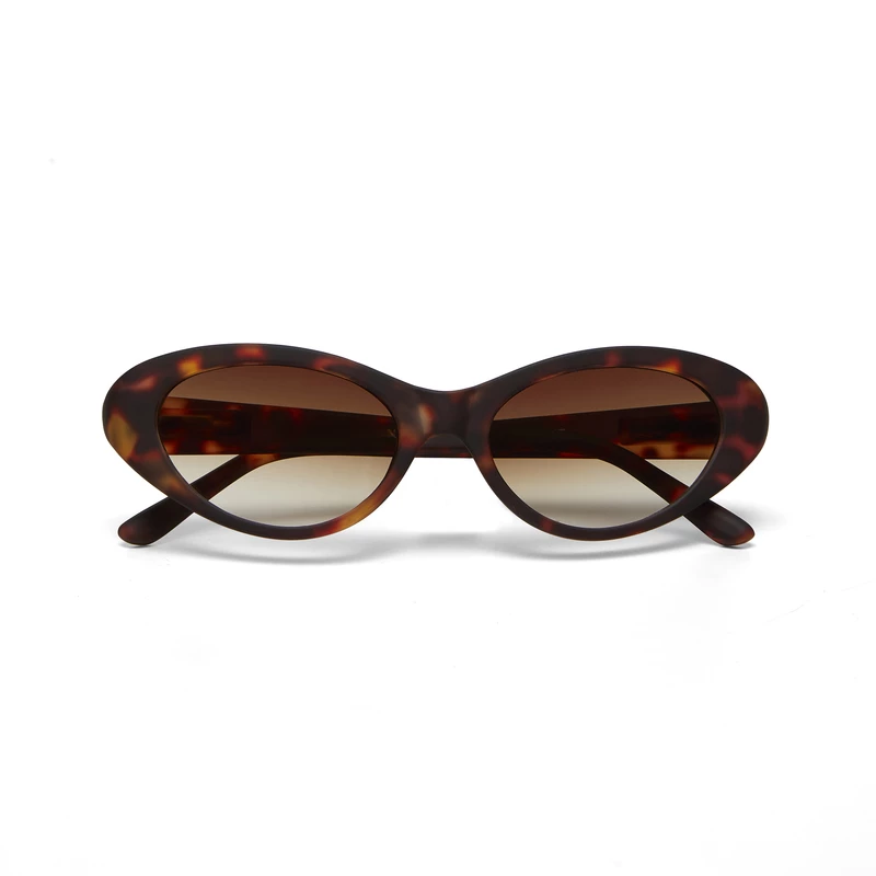 OKKIA Sun Lina Small Cat Eye Classic Havana