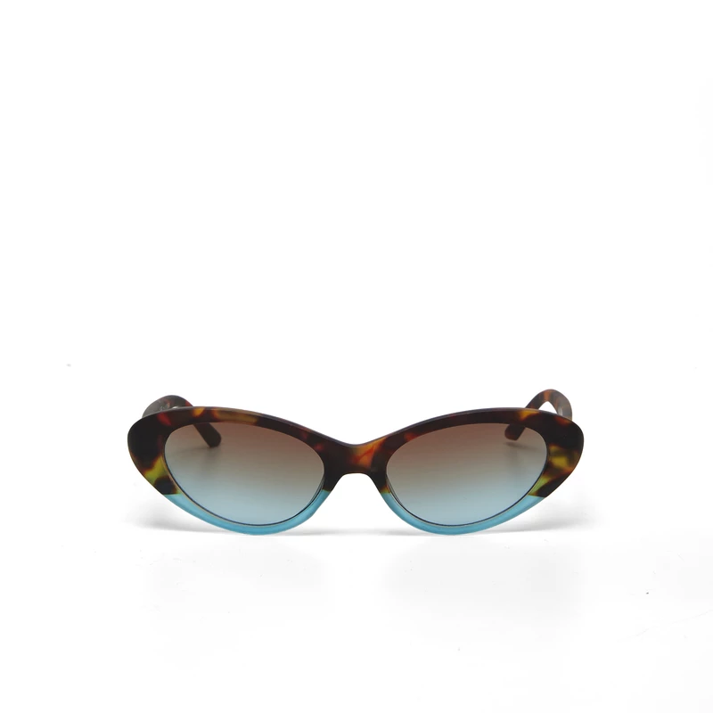 OKKIA  Lina Small Cat Eye Habana y azul