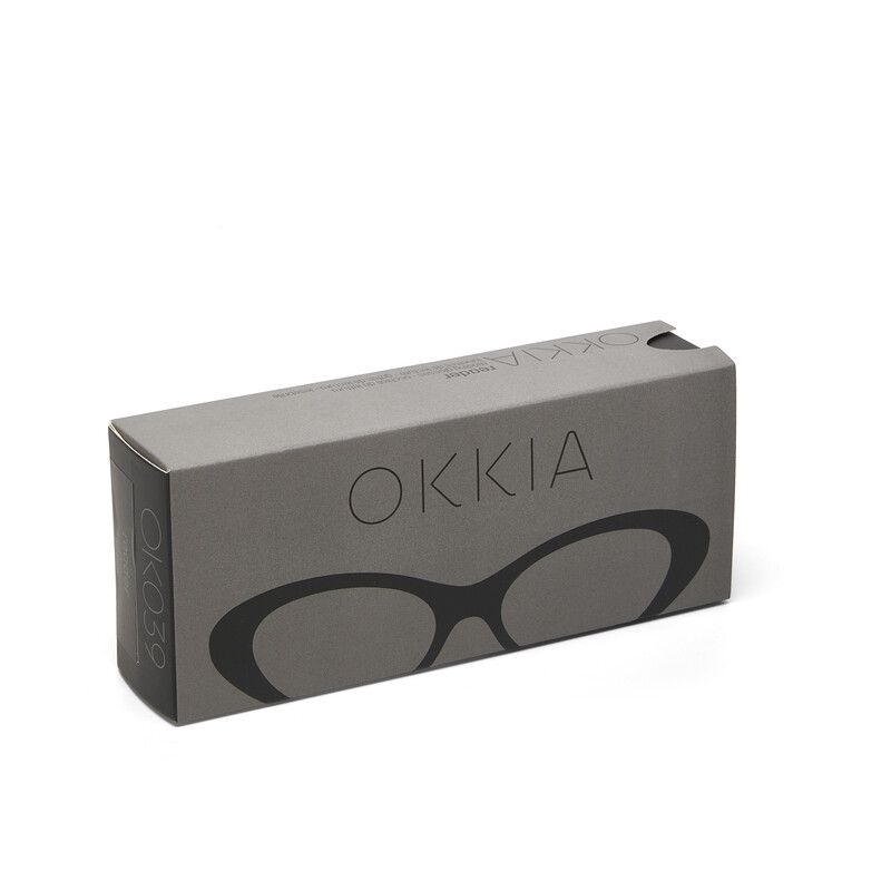 OKKIA Lectura Lina Small Cat Eye Negro OK039BK-1.00