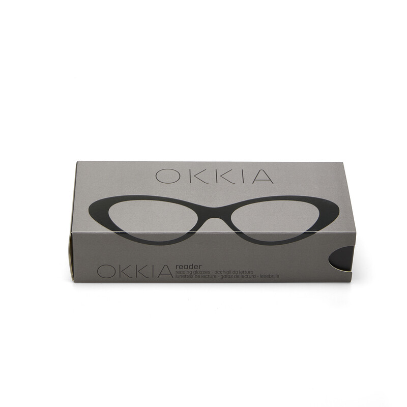 OKKIA Lectura Lina Small Cat Eye Negro OK039BK-1.00