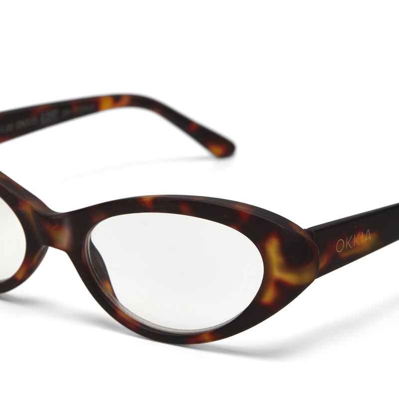 OKKIA Reading Lina Small Cat Eye Classic Havana OK039CH-1.00