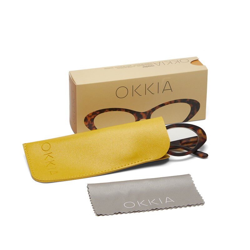 OKKIA Reading Lina Small Cat Eye Classic Havana OK039CH-1.00