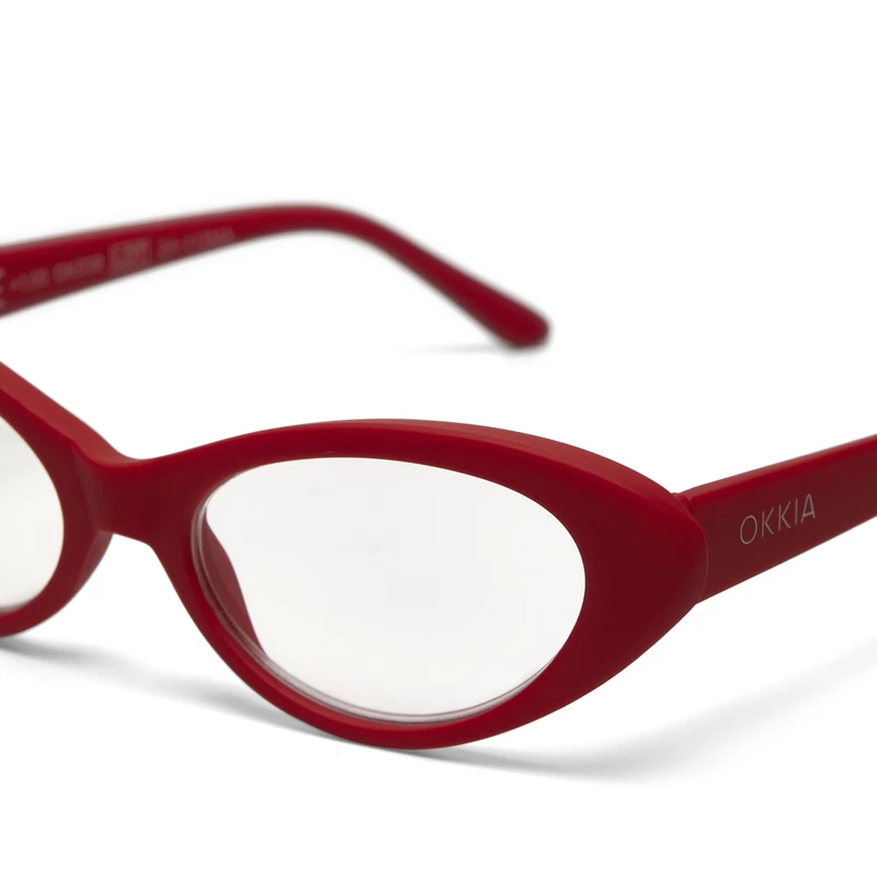 OKKIA Lectura Lina Small Cat Eye Rojo