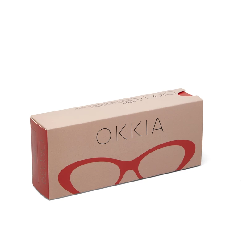 OKKIA Lettura Lina Small Cat Eye Rosso