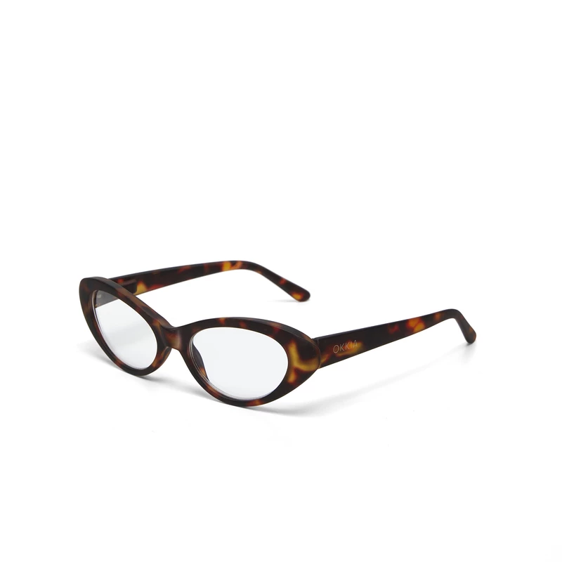 OKKIA Lectura Lina Small Cat Eye Classic Havana