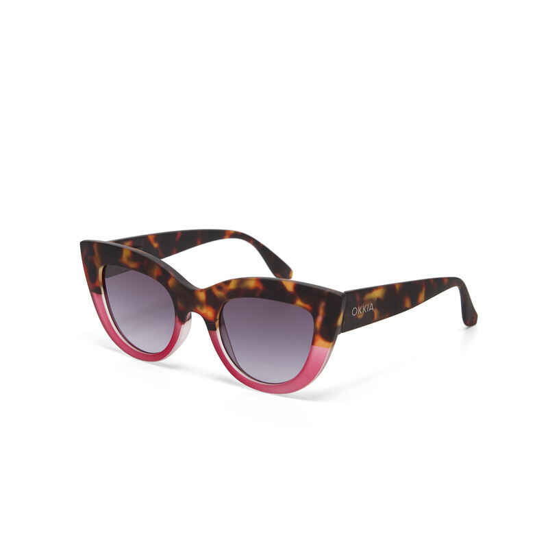 OKKIA Sun Claudia Big Cat Eye Havana pink OK013-HP