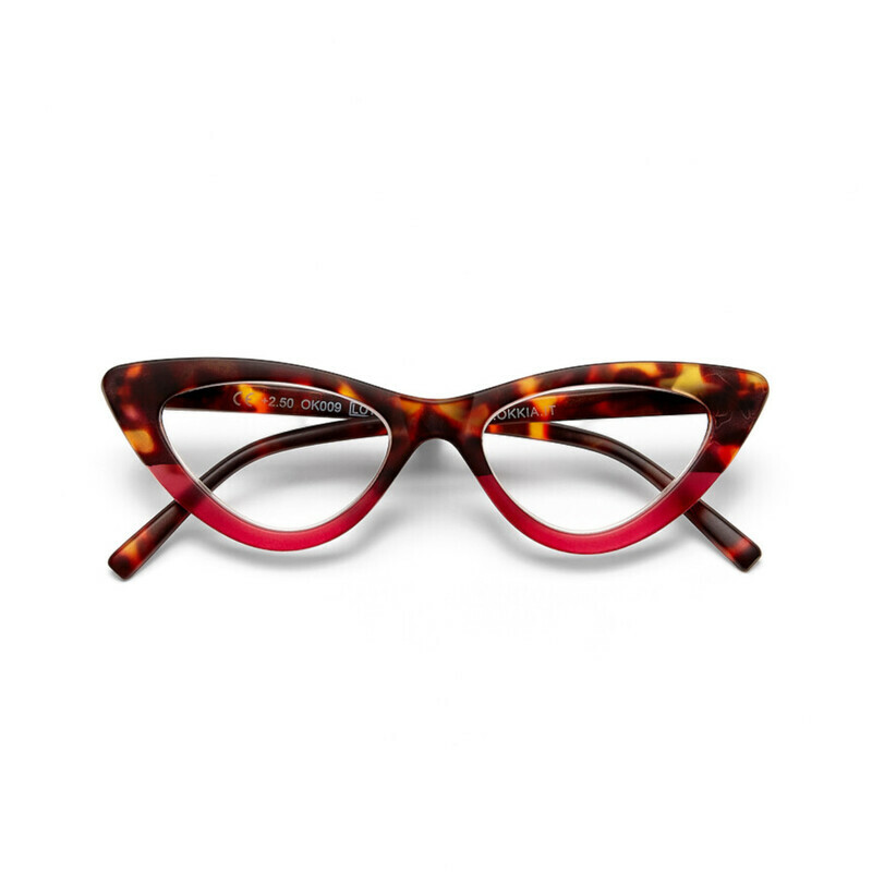 OKKIA Lectura Adriana Small Cat Eye Habana rosa OK009HP-1.00