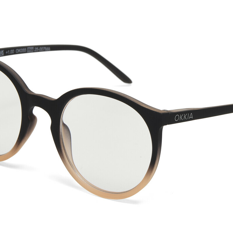 OKKIA Lectura Bologna lectura   Black shaded rose OK055BP-1.00