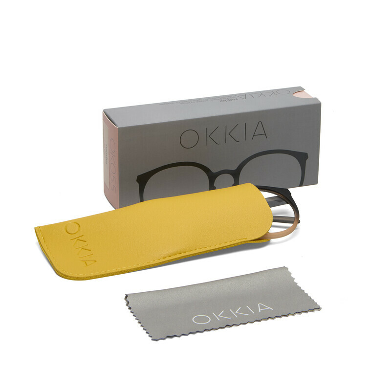 OKKIA Lectura Bologna lectura   Black shaded rose OK055BP-1.00