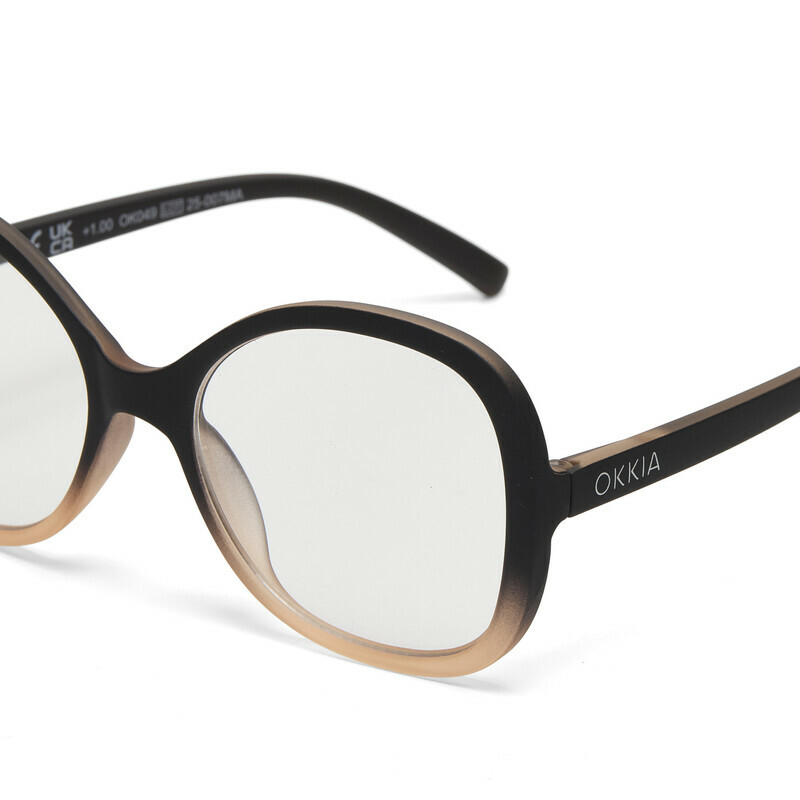 OKKIA Lectura Verona lectura   Black shaded rose OK049BP-1.00