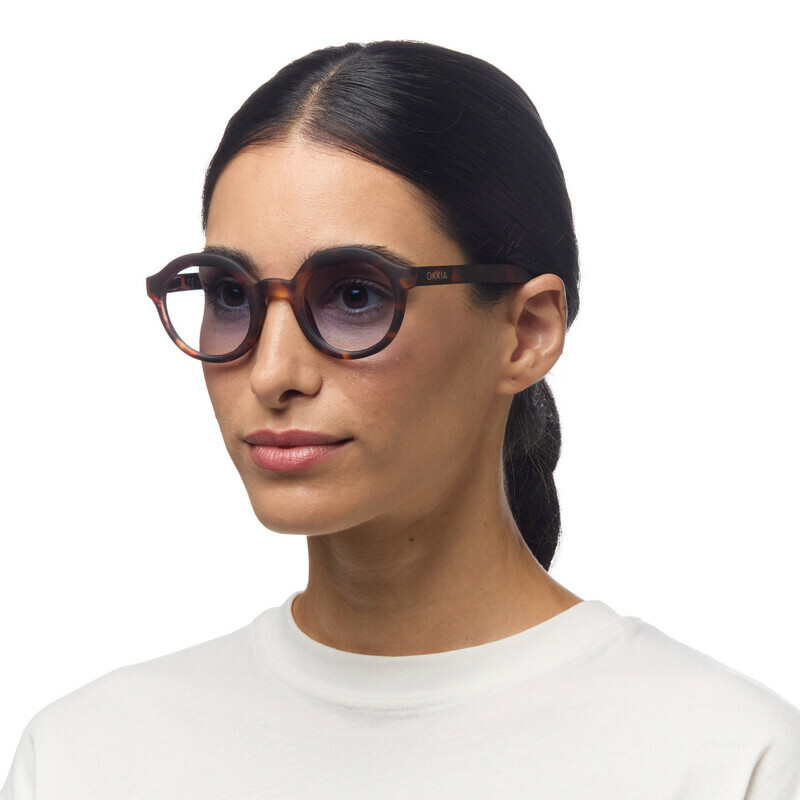 OKKIA Sun Lauro Round Classic Havana OK031CH-BL