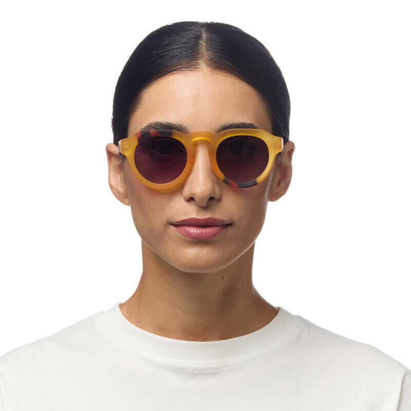 OKKIA Sonnenbrille Zeno Round Gelb OK032-Y3H