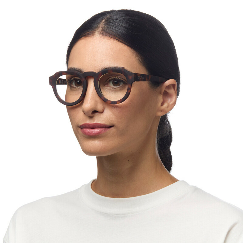 OKKIA Reading Zeno Round Classic Havana OK042CH-1.00
