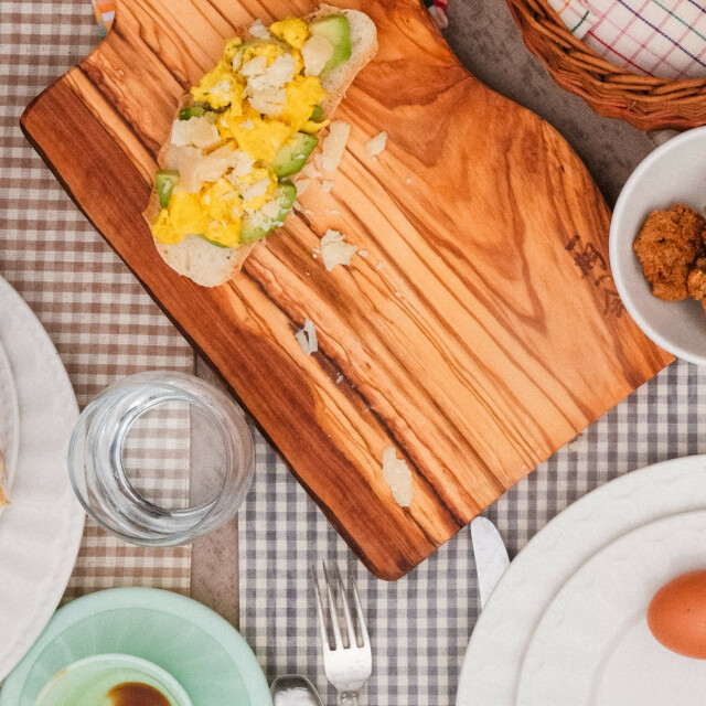 Planche à découper en bois d'olivier